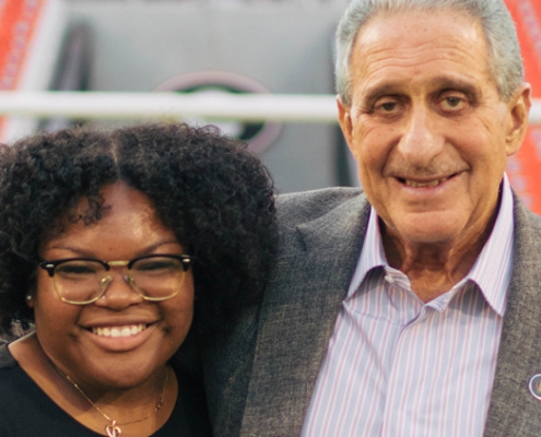 Tatiyana Sinkfield and Arthur Blank